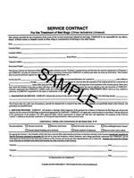 BBSA - Bed Bug Service Contract - 100 Count - 2 Part