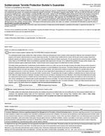 HUD-NPMA-99-A Subterranean Termite Protection Builder's Guarantee – 100 Count - New Expiration Date 7/31/2027!